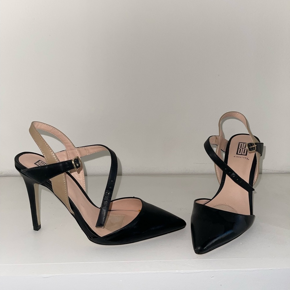 Black and Tan heels